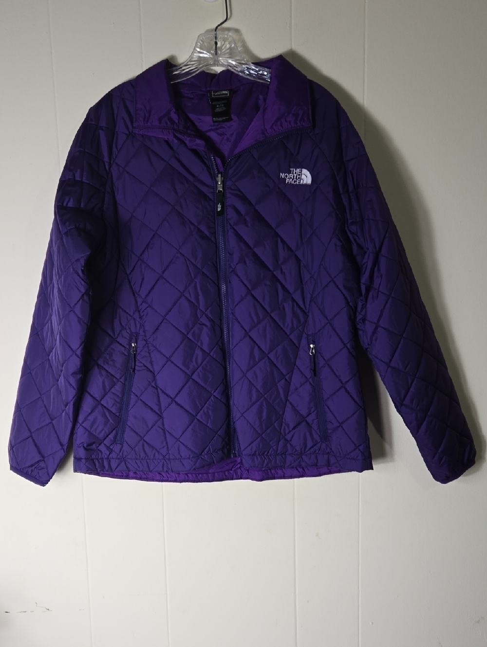 The North Face Purple Quilted Zip Jacket